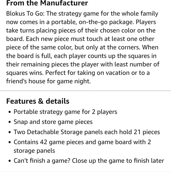 Mattel Blokus to Go! - Snap & Store Portable Strategy game - Picture 3 of 8